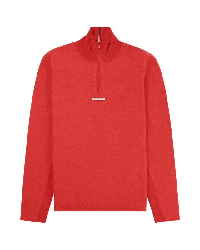 Boiled Half Zip 16GG M´s 160 Weathered Red