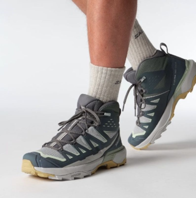  Salomon X ULTRA 360 EDGE MID GTX Gray Violet / Turbulence / Sea