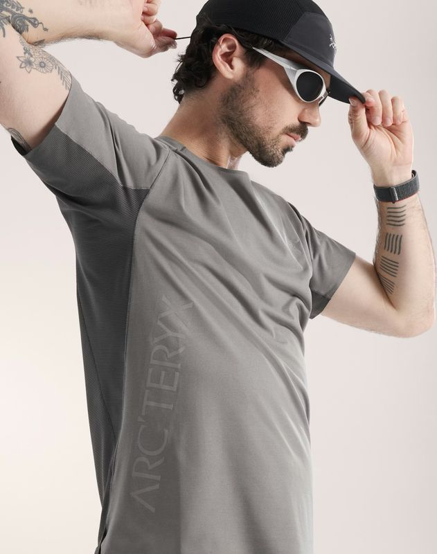 Arc'teryx Norvan DownWord Logo Shirt SS Men's Void/Cloud