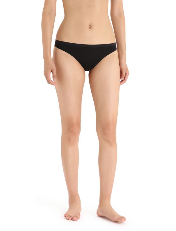 Women's Merino Siren Thong Black