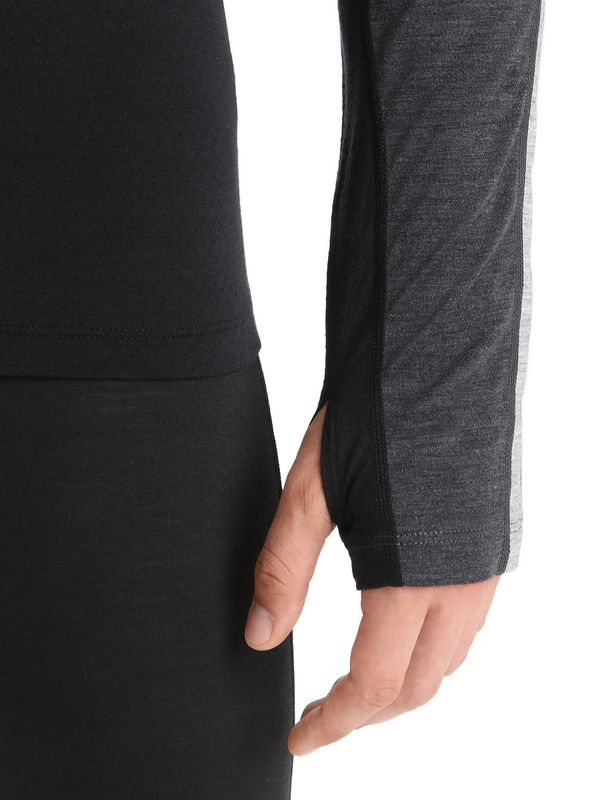 Men's 125 ZoneKnit Merino Long Sleeve Crewe Thermal Top Jet Hea