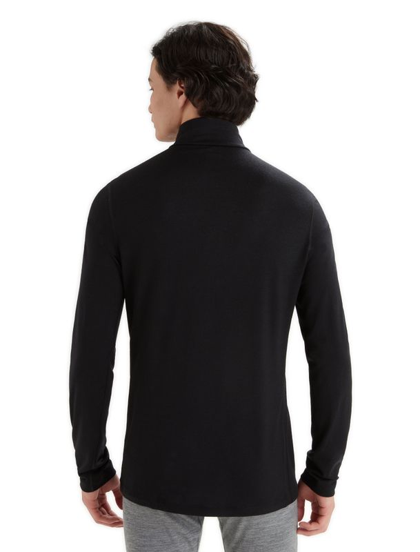 Men's Merino 200 Oasis Long Sleeve Half Zip Thermal Top Black