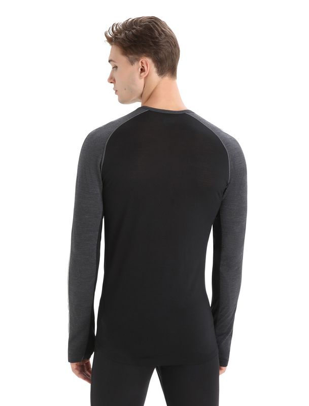 Men's 125 ZoneKnit Merino Long Sleeve Crewe Thermal Top Jet Hea