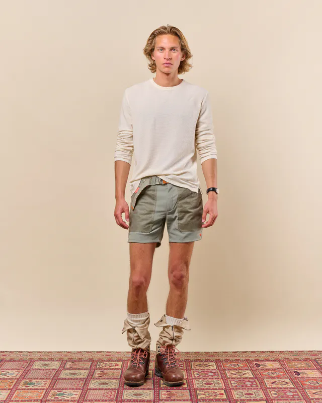 7Incher Field Shorts Mens Offwhite/Tan