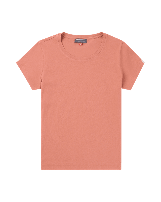 Linen Tee Womens Faded Terra Red