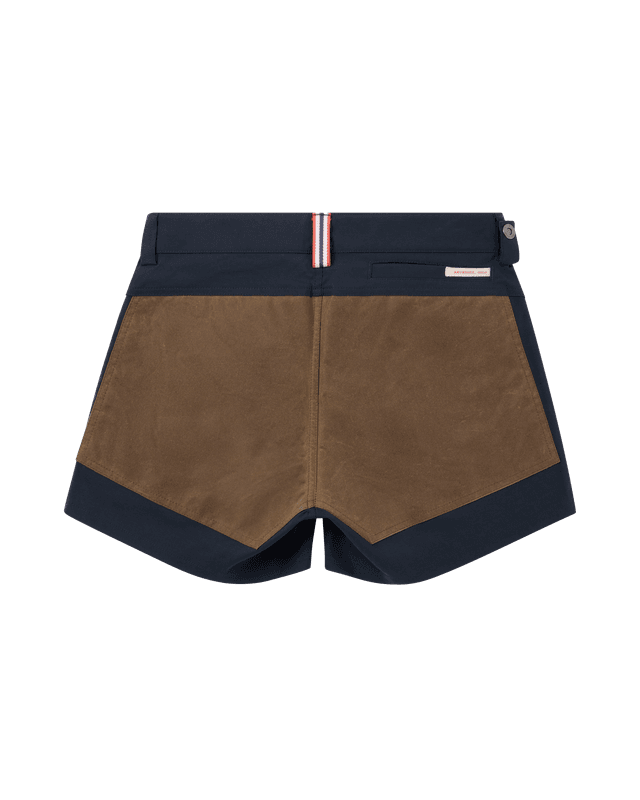 5Incher Field Shorts Womens Faded Navy/Tan
