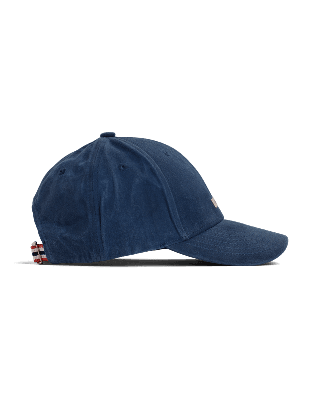 Waxed Cotton Cap Faded Navy/Patch