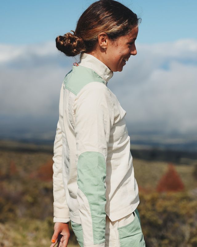 Ditch-Hiker Pullover Womens Oatmeal/Indigo