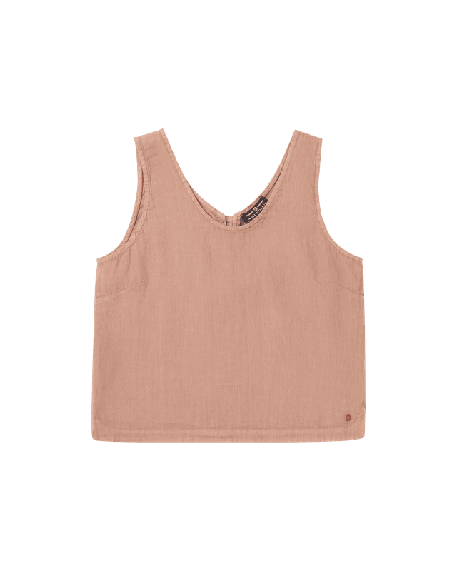 Safari Linen Top Womens Apricot