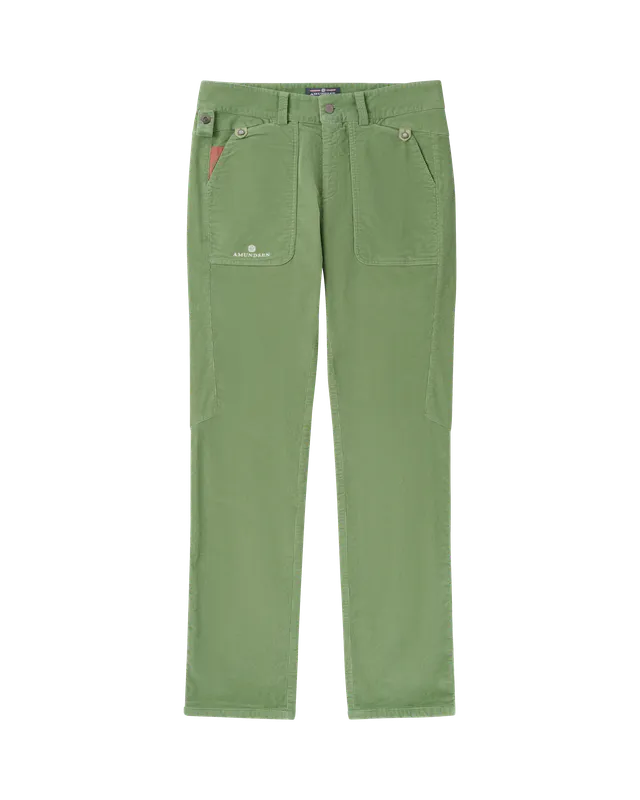 Fjordcord Slacks 16 Wale Mens Willow Green