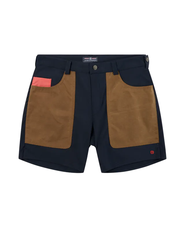 7Incher Field Shorts Mens Faded Navy/Tan