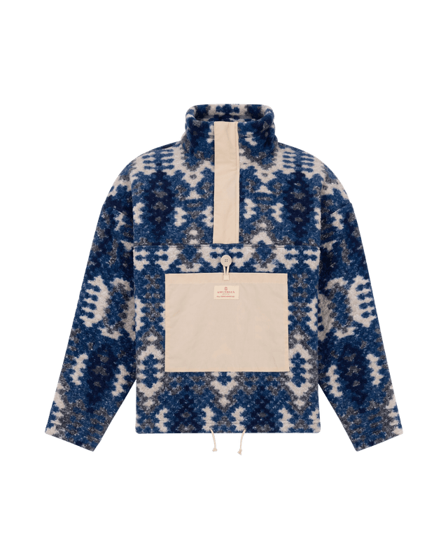 Amundsen V-Bond Tradition Fleece Womens Fjordblue/Pattern