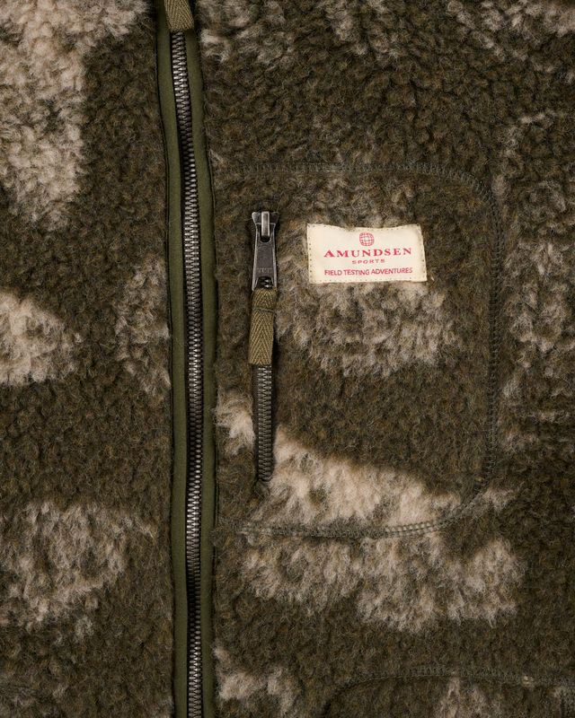 Amundsen Huntsman Fleece Mens Olive/Pattern