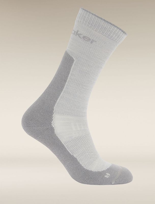Men's Merino Hike+ Light Crew Socks Ether/Alloy