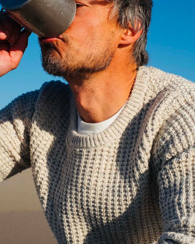 Amundsen FIELD SWEATER 610 Natural