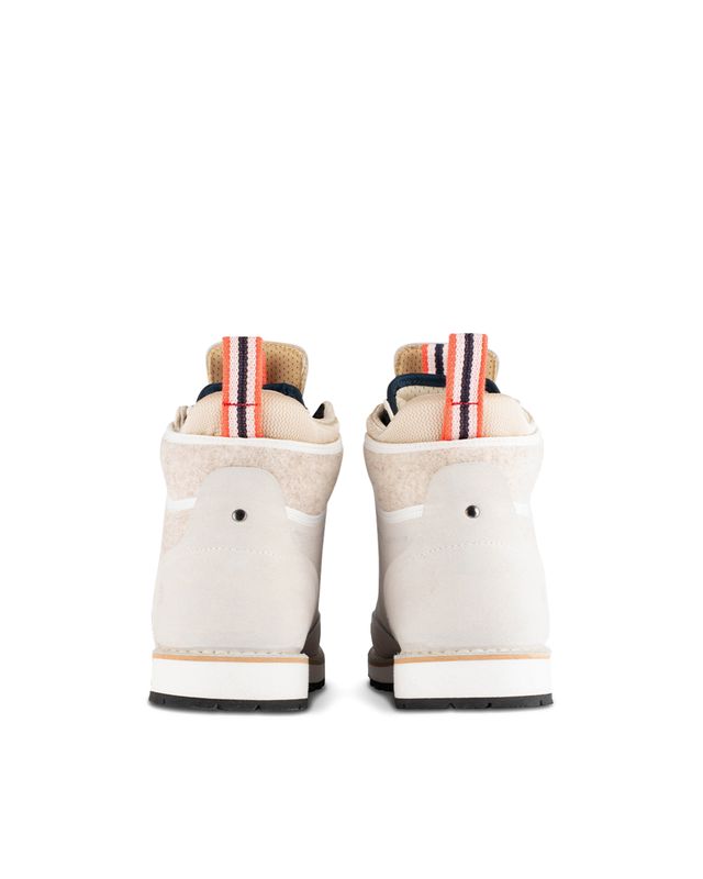 Winter Mucks Low Cut 010 White Suede/Offwhite Wool