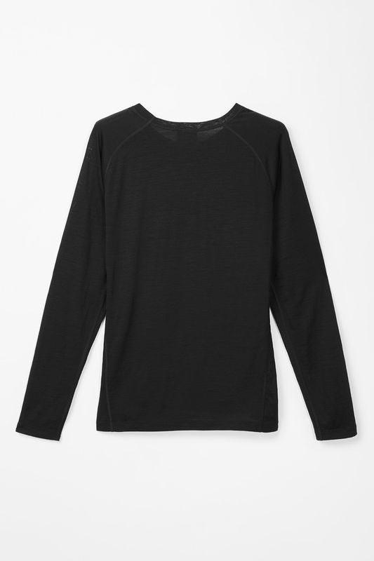 NNormal Womens Merino Long Sleeve T-shirt Black