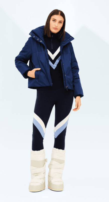 Voss ColBlock Leggings women Navy Blue