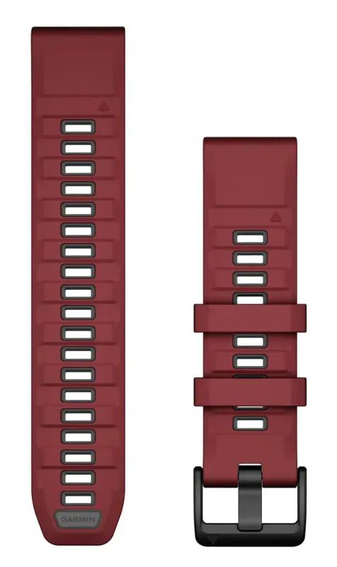 Garmin QuickFit 22mm Silicone Band Marsala/Graphite