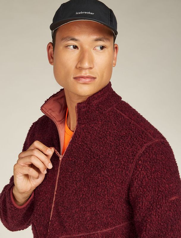 Merino M´s Realfleece 960 High Pile jkt Port/Chedar Wood