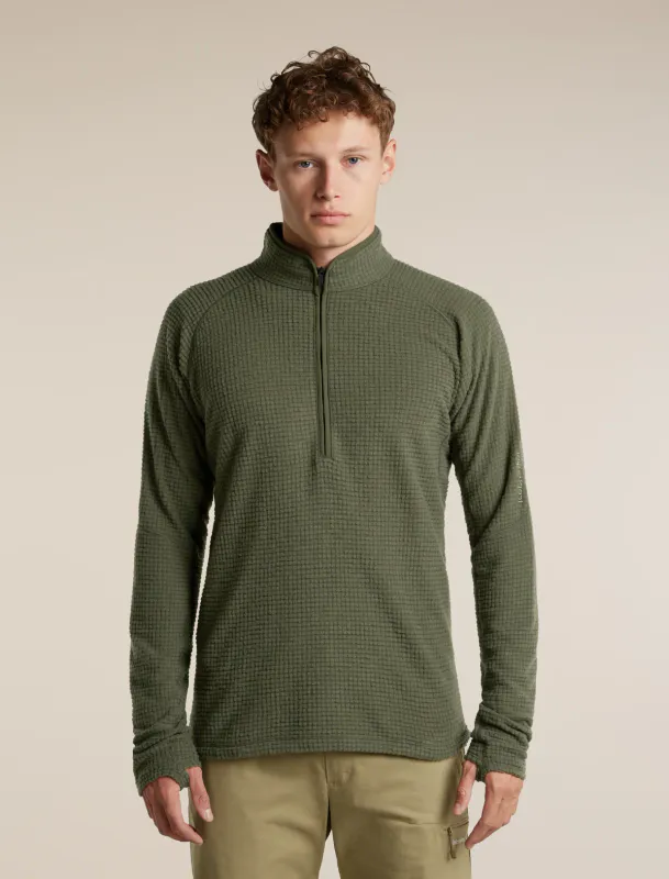 Men´s 400 RealFleece Grid Peaksland Half Zip Dk Loden